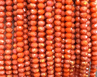 6mm Crystal faceted rondelle beads, PBC6C26