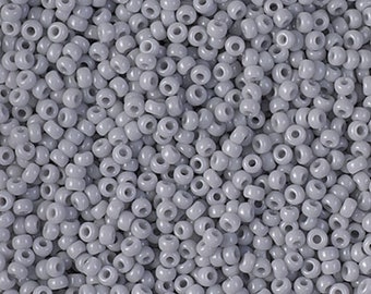 Miyuki Seed Beads 11/0 Opaque Cement Grey , 0498