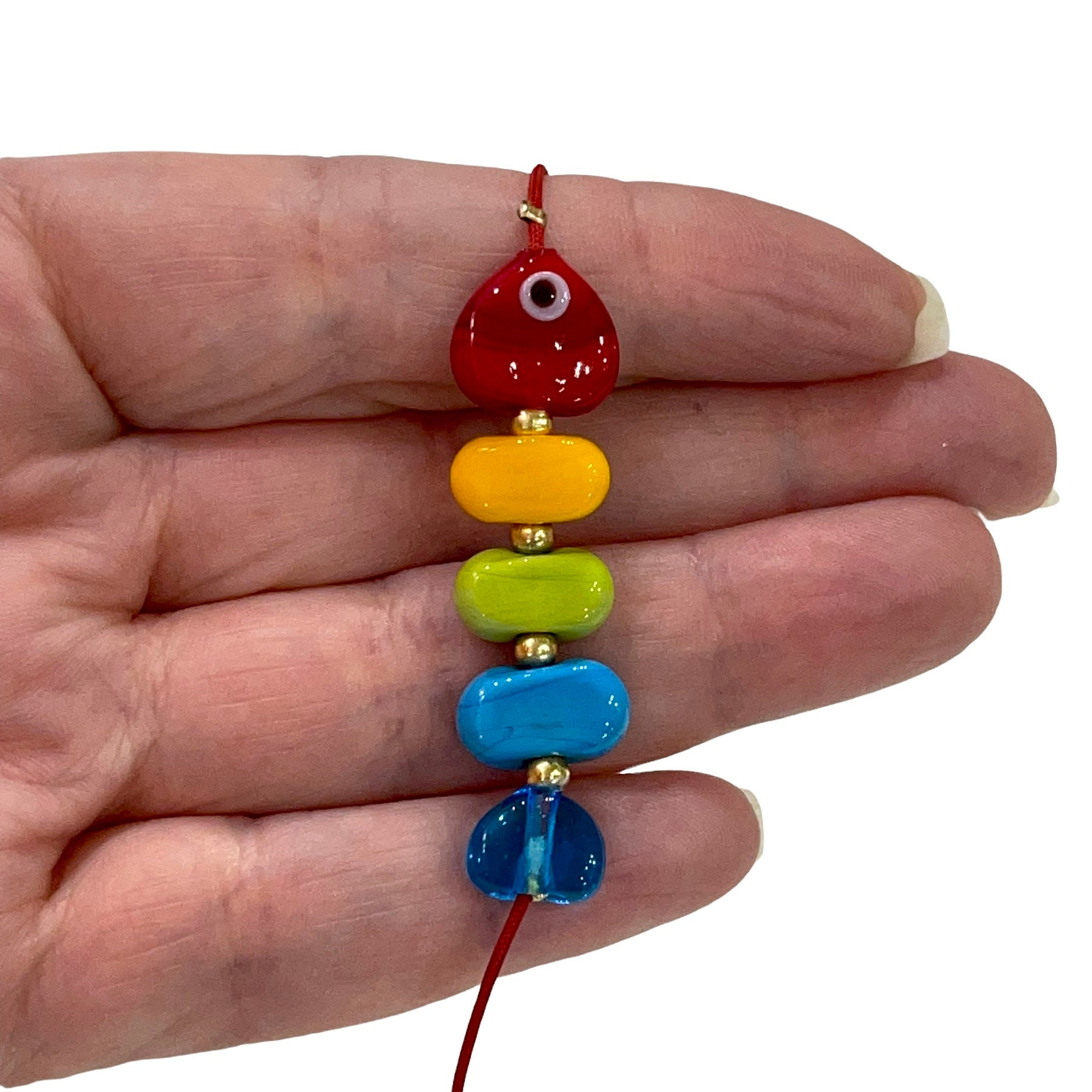 Beaded shop fish keychain