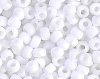 Miyuki Seed Beads 11/0 White Opaque, 0402