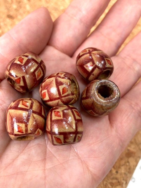 10 Wood Spacer Beads 16 X 17mm Wooden Beads natural Wooden