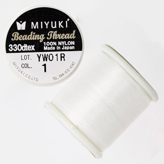 Miyuki Beading Thread-50 Meter Spool-Color 1 White