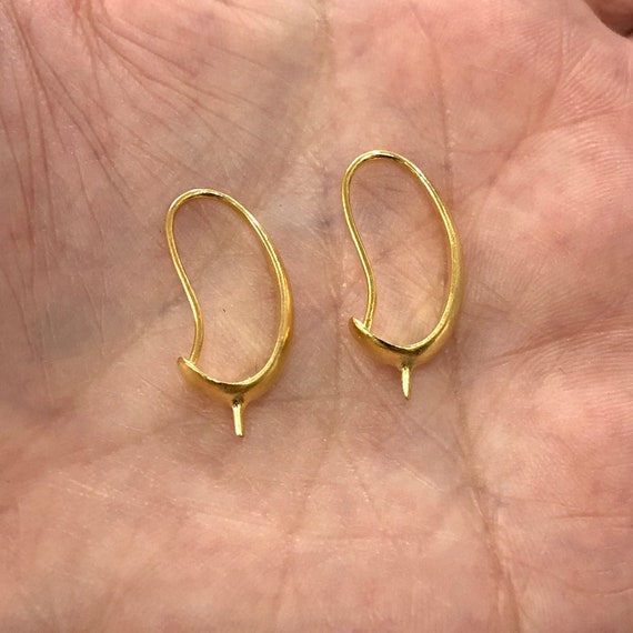 Etsy gold plated earrings sale