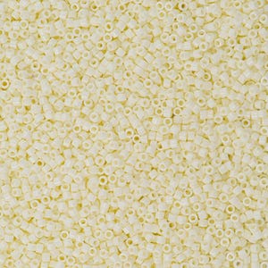 Miyuki Delica 11/0  DB2401 - Opaque Light Butter Cream, Miyuki Delica Beads,5 Gr Pack
