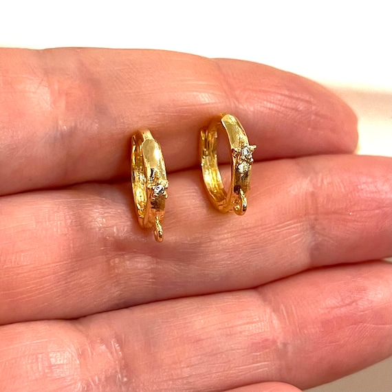 Gold plated 2024 leverback earrings