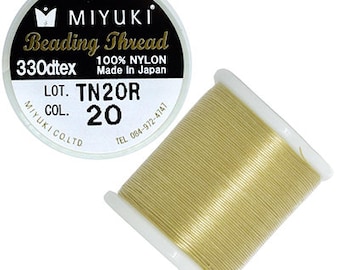 Filo per perline Miyuki - Bobina da 50 metri - Colore 20 Semolino