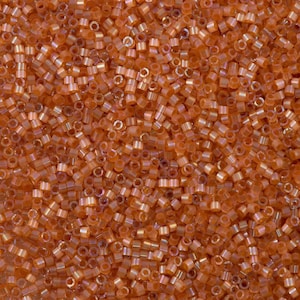 Miyuki Delica  11/0 DB1864 - Silk Inside Dyed Topaz AB, Miyuki Delica Beads,5 Gr Pack