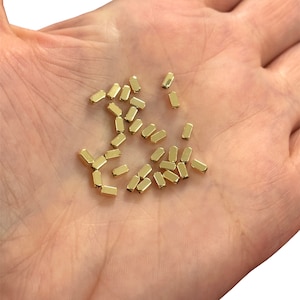 24Kt Gold Plated Brass Spacer Tubes, 4mm 24Kt Gold Spacer Tube,50 pcs in a pack