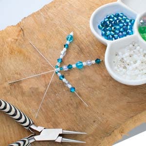 Christmas Snowflake Ornament Wire Form Set 9&quot;-23cm,Christmas Decoration DIY Kit