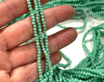 2mm Crystal rondelle beads strand 170 pcs, PBC2C25