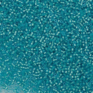 Miyuki Delica  11/0 DB1708 - Mint Pearl Lined Ocean Blue, Miyuki Delica Beads,5 Gr Pack