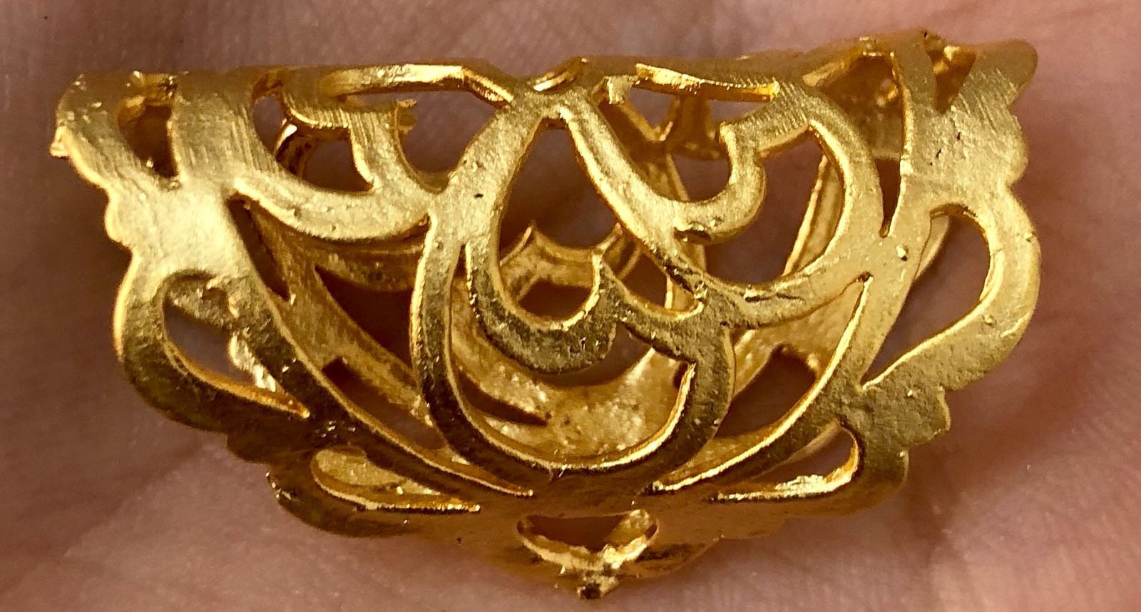 24kt Matte Gold Plated Bails Pendant Bail Necklace Etsy Australia