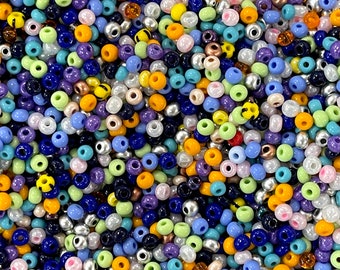 Preciosa  Seed Beads 6/0 Mixed Colors, Rocailles-Round Hole 20 gr.,Beads,Seed Beads-PRCS6/0-99, embroidery beads, glass beads,Glass seed bea