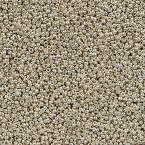 Miyuki Seed Beads 15/0, 1051 (0181) - Galvanized Silver, beads, miyuki beads,seed beads Japanese seed beads