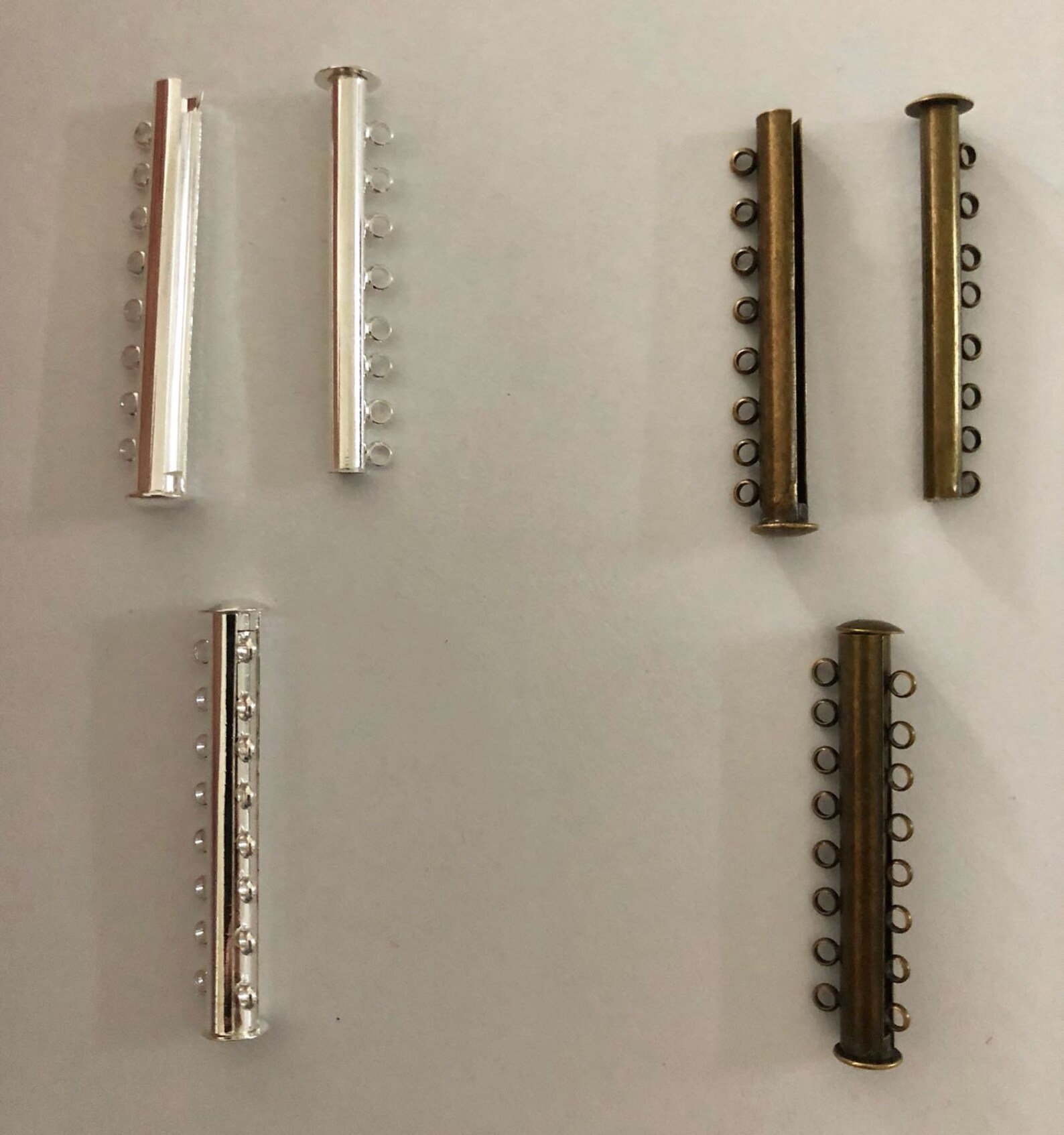 Slide Clasps2345678 Strands Silver Plated or Etsy UK