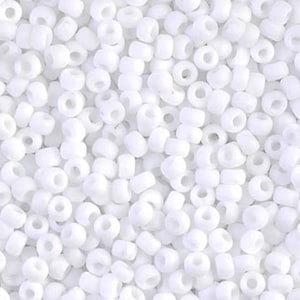 Perline Miyuki 11/0 Bianco opaco opaco, 0402F-NUOVO!!!