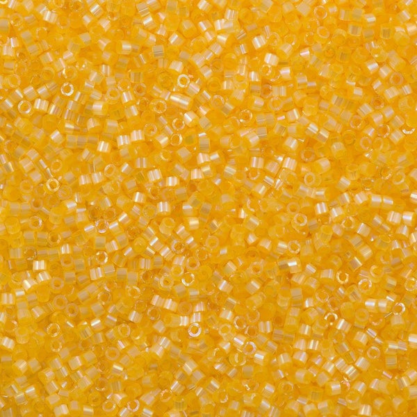 Miyuki Delica  11/0 DB1861 - Silk Inside Dyed Lt.Apricot, Miyuki Delica Beads,5 Gr Pack