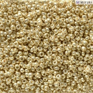 Miyuki Seed Beads 11/0 Duracoat Galvanized Pale Gold  , 5101-NEW!!!