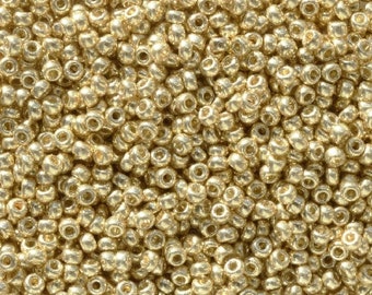 Miyuki Seed Beads 11/0 Duracoat Galvanized Pale Gold  , 5101-NEW!!!