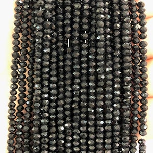 3mm Crystal rondelle beads strand 125 pcs, PBC3C43