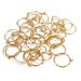 24Kt Gold Plated 15mm Earring Loops, 15mm Gold Loop Earring Supplies 