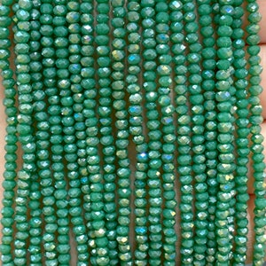 Filo di perline rondelle di cristallo da 2 mm 170 pezzi, PBC2C1