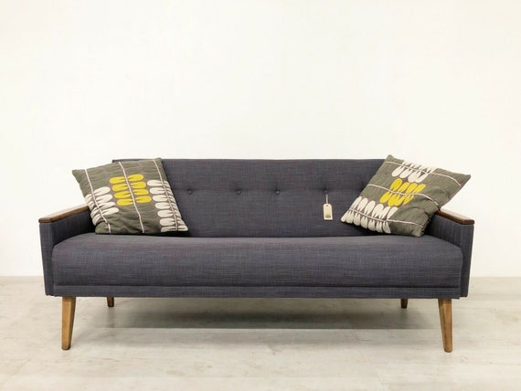Vintage Inspired Danish Mid Century 60s 3 Seater Cocktail Sofa - Etsy