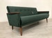 danish vintage model 55 velvet mid century 50s 3 seat lounge sofa bottle green 