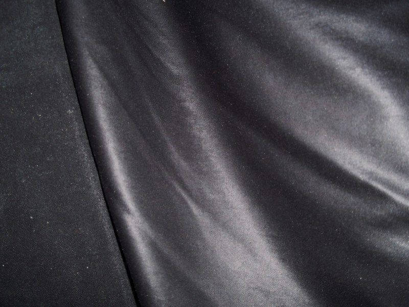Stoff Skai oder Kunstleder schwarzen Kragen Verkauf halben Meter 50x140 cm 
