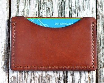 Leather Card holder Card Holder Minimalist Card holder Minimalist leather card holder Card Case Groomsmen gift Slim wallet