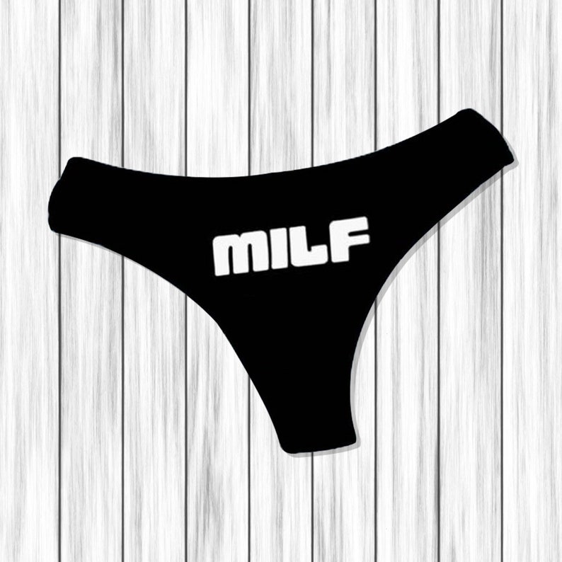 New Mom Mothers Day Gift, Young Mom, Thong Panties, Sexy Gift For Her - MILF 