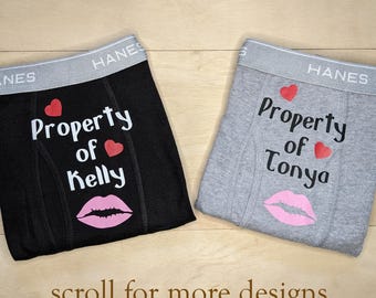 Sexy Personalized Mens Underwear Custom Husband Gift Anniversary Wedding Keepsake From Wife