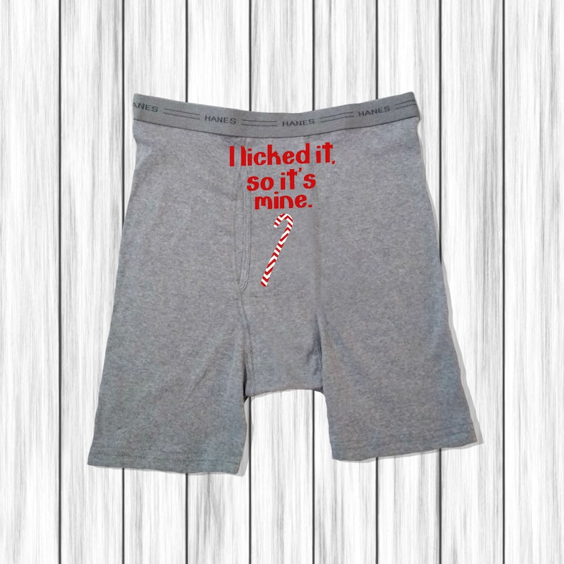 Candy Cane Boxer Briefs Christmas Gift For Boyfriend I Etsy