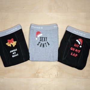 control my sex toy Men's Christmas Boxer Shorts With Sequins main image 0