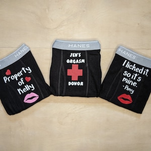 Funny Valentines Day Gift For Him - Personalized Boxers