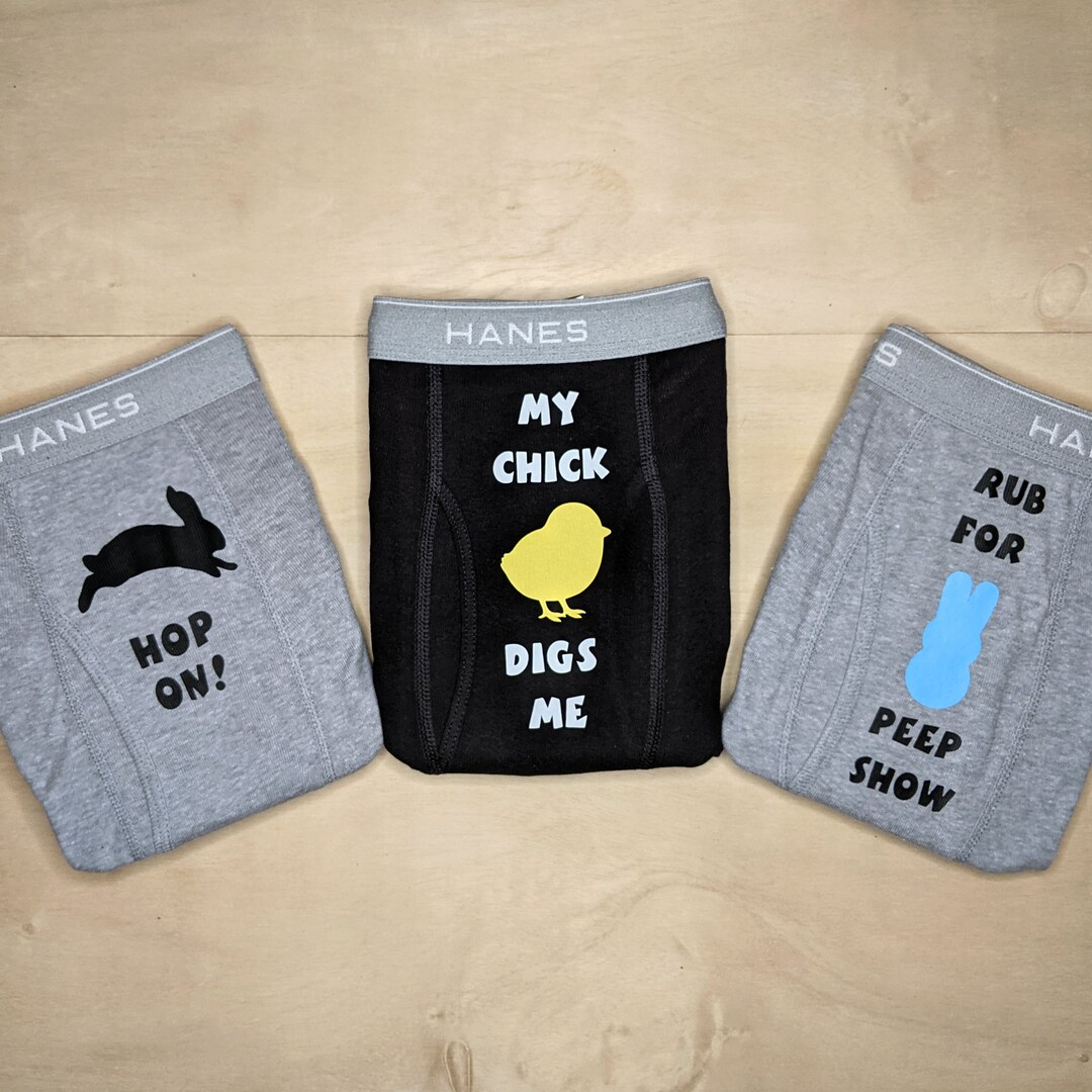 Mens Easter Gift, Easter Boxers, Sexy Gift for Him, Adult Easter Gift