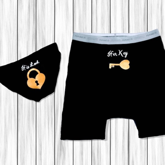 Lock and Key Matching Underwear Plus Size Lingerie Set - Etsy