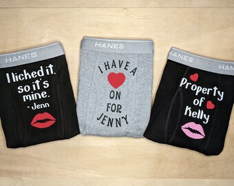 Cotton Anniversary Funny Gifts For Husband - Personalized Boxers