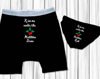 Christmas Gifts For Boyfriend, Stocking Stuffer, Personalized Gifts - Couple Underwear Set