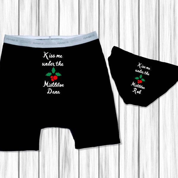 Christmas Gifts For Boyfriend, Stocking Stuffer, Personalized Gifts - Couple Underwear Set