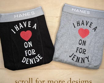 Personalized Custom Boxers Gift Mens Underwear Groom Bachelorette Funny Novelty Wedding Bridal Party Gift
