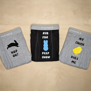 Adult Easter Gift, Easter Basket Stuffers, Mens Underwear, Gift For Husband, Gift For Boyfriend - Peep Show