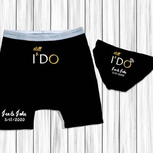 Second Anniversary Gift For Husband, Cotton Anniversary Gift, 1st Anniversary Gift, 2nd Anniversary Gift, Couple Underwear Set - I Still D0