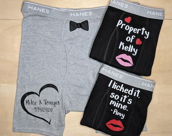 Personalized Boxers, Groom Getting Ready, From The Bride To The Groom, Honeymoon Underwear