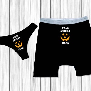 Couples Underwear, Halloween Underwear, Boxer Briefs, BoyFriend Gift Personalized, image 1