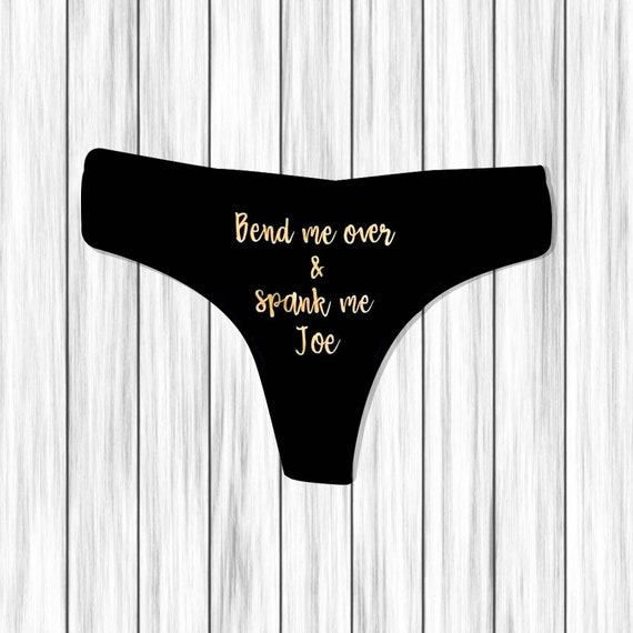 Wedding Underwear Spank Me Dirty Panties Naughty Gift Funny