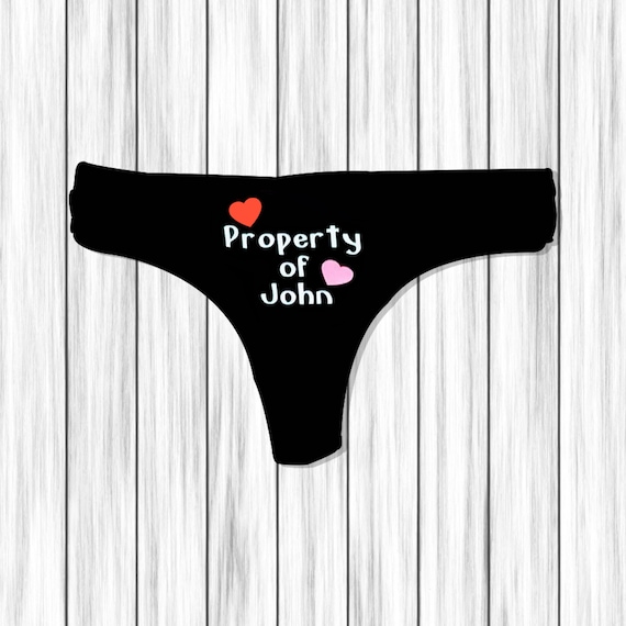 Property of Personalized Lingerie, Sexy Thong Panties, Women's Underwear - Sexy Gift for Her - Etsy Property of Personalized Lingerie, Sexy Thong Panties, Women's Underwear - Sexy Gift for Her - Etsy