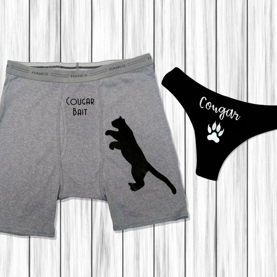 Cougar Bait, Couple Underwear, Erotic, Sexy Erotic, Funny