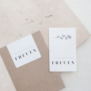 AUFKLEBER AUFMACHEN und FREUEN / Sticker Danke für Deinen Einkauf perfekt Small Business Verpackungen, Geschenke, Bestellungen und mehr