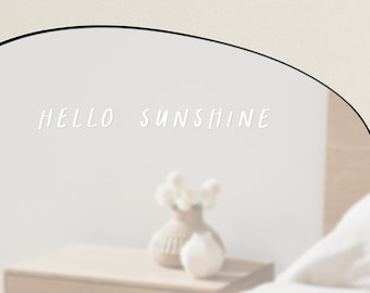 SPIEGELAUFKLEBER SUNSHINE / Hello Selfiesticker Aufkleber Self Love Affirmation